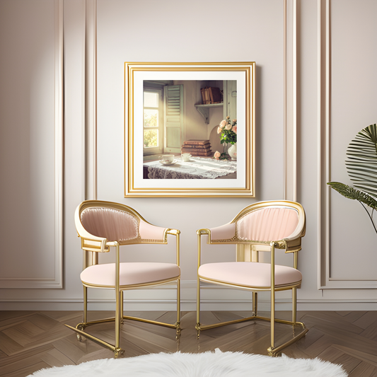 Dreamy French Chateau Kitchen 2 - AI Digital Wall Art Download