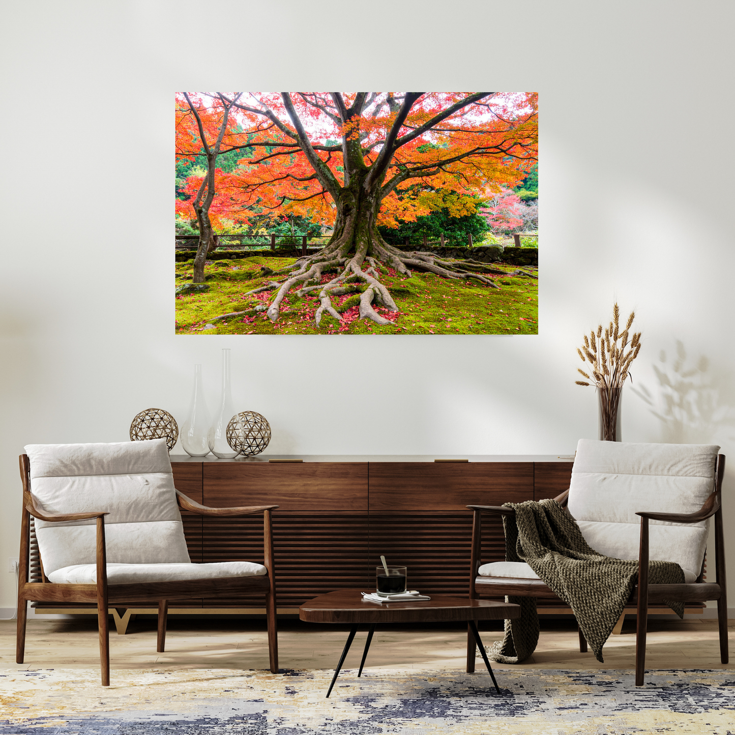 Maple Tree In Fall 2- AI Digital Wall Art Download
