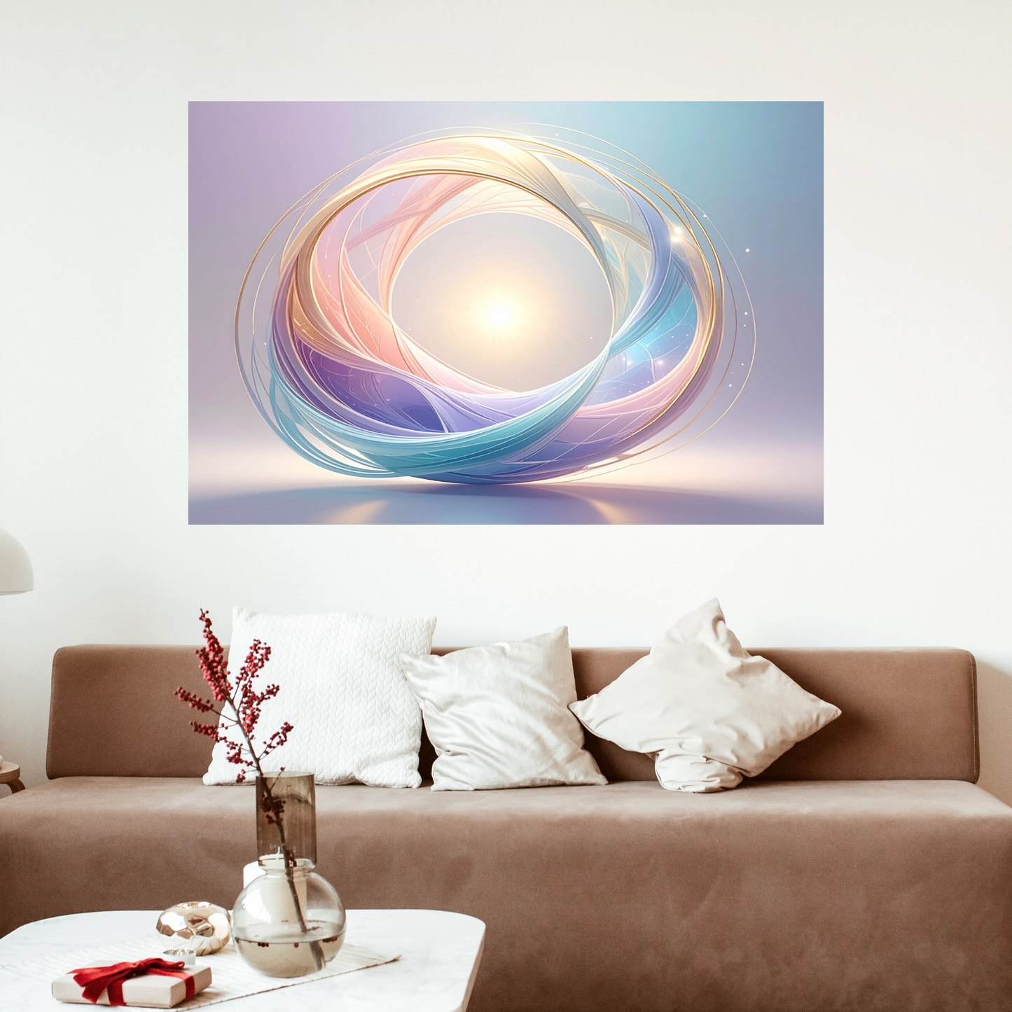 Neural Pathways Circle 2- AI Digital Wall Art Download