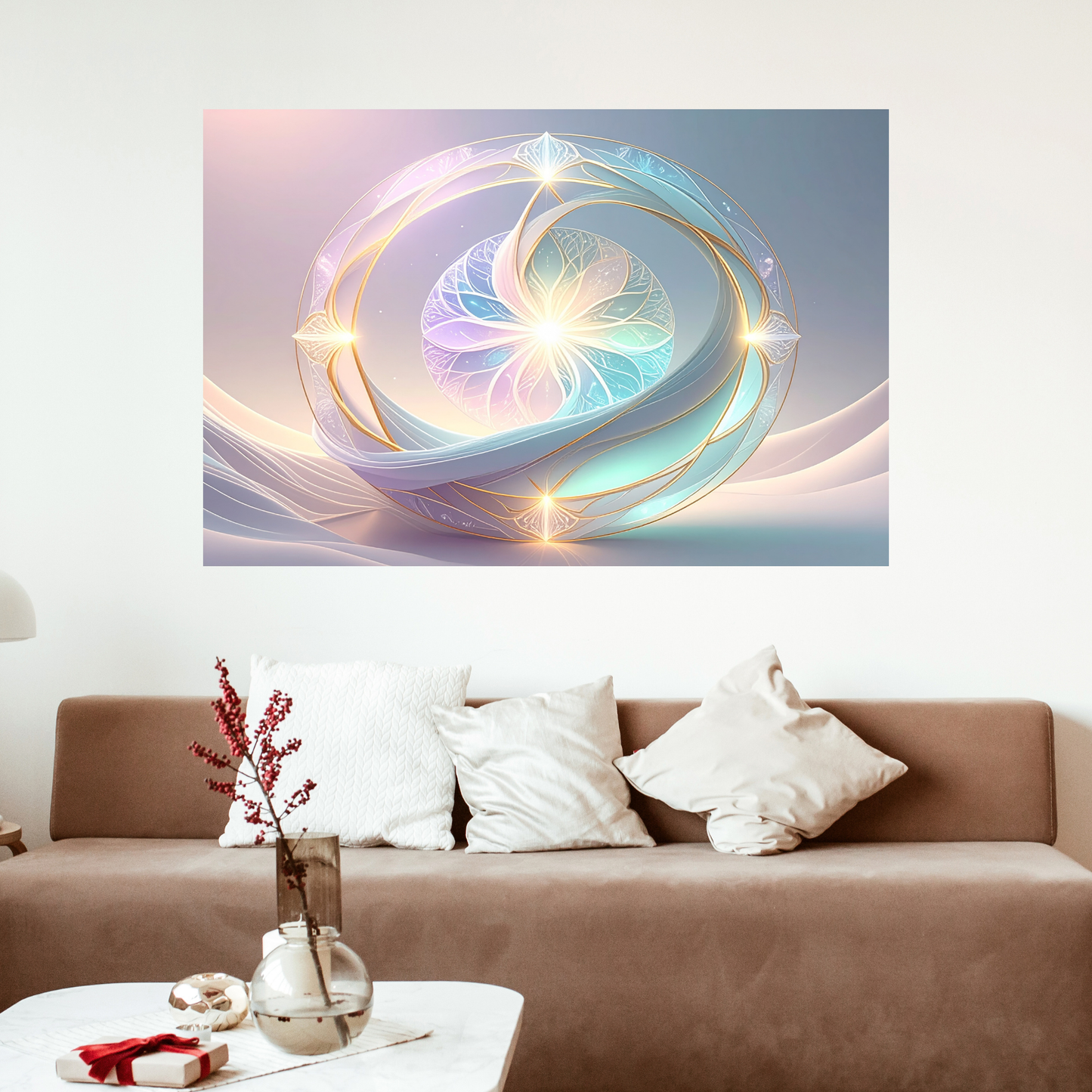 Neural Pathways Circle 4 - AI Digital Wall Art Download