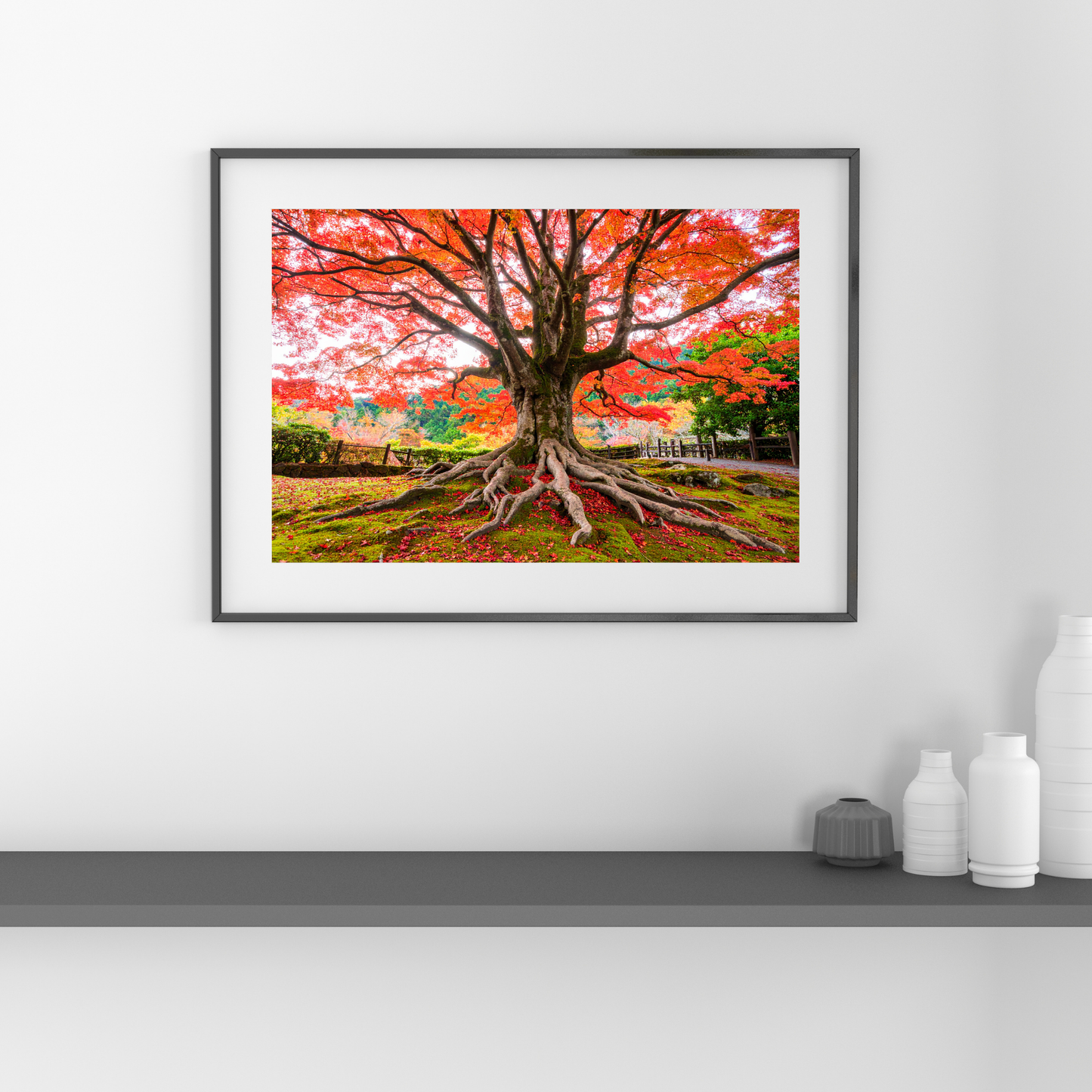 Maple Tree In Fall 1 - AI Digital Wall Art Download