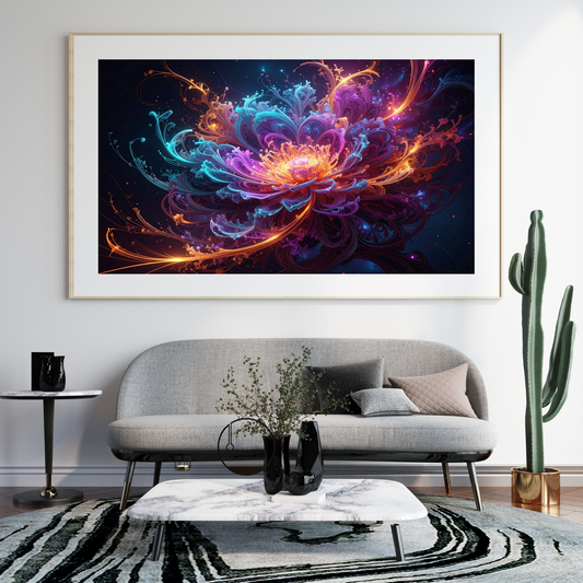 Dynamic Neuro-Inspired Composition 2 - AI Digital Wall Art Download