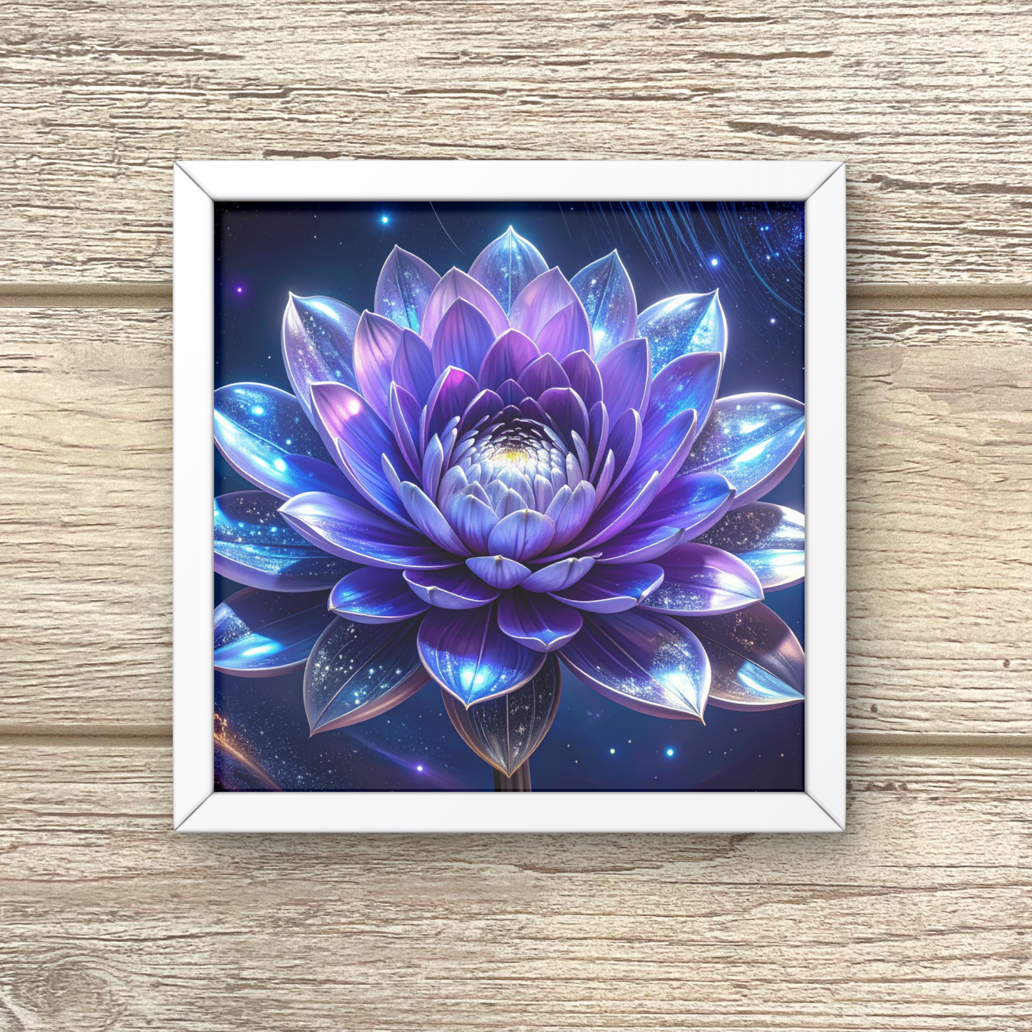 Botanical Bouquet Nebula Clouds 3 - AI Digital Wall Art Download