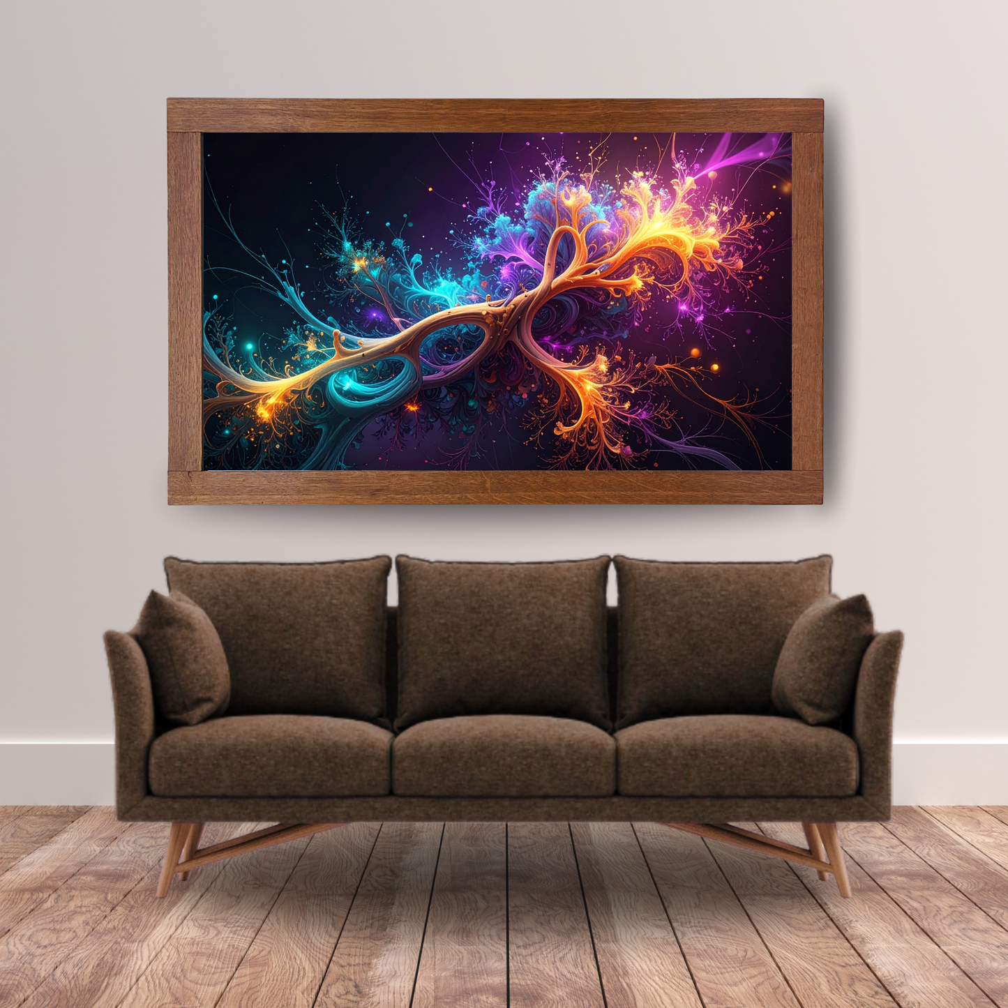 Dynamic Neuro-Inspired Composition 1 - AI Digital Wall Art Download