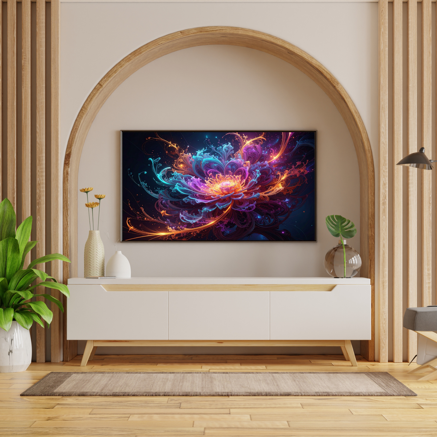Dynamic Neuro-Inspired Composition 2 - AI Digital Wall Art Download