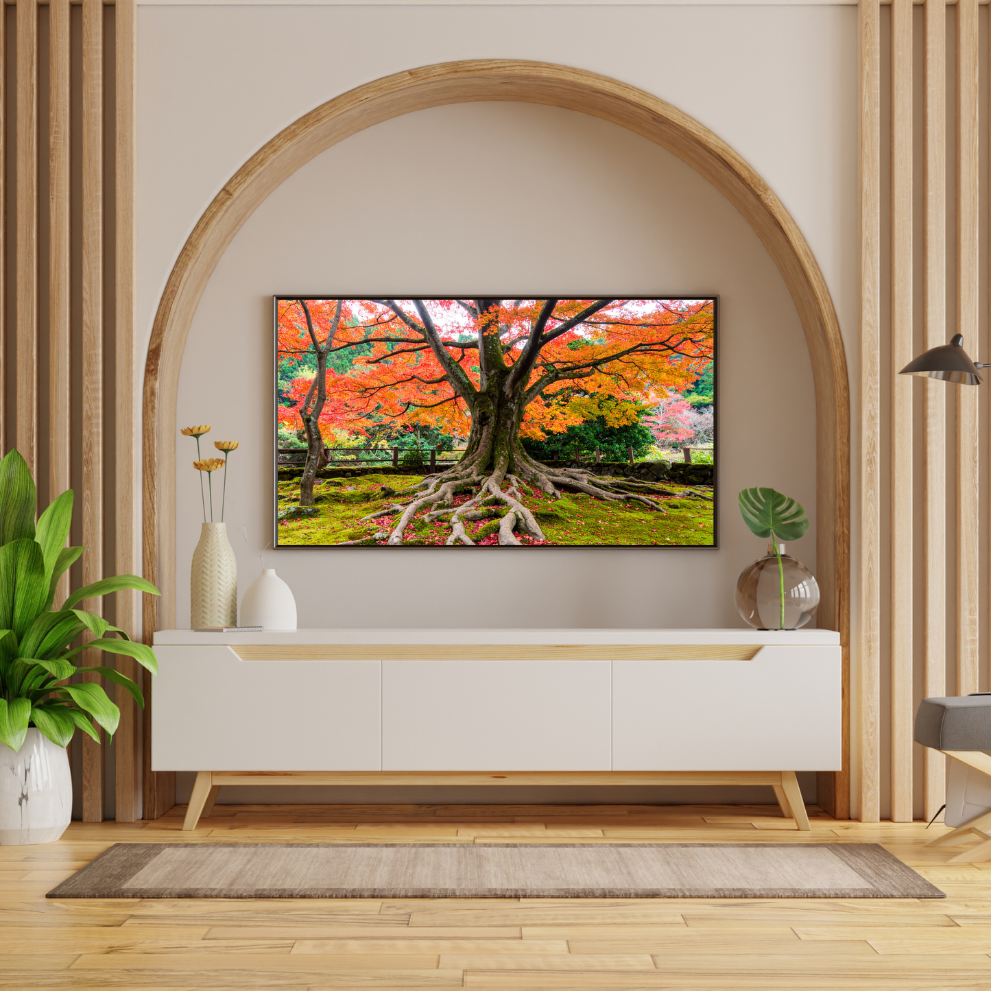 Maple Tree In Fall 2- AI Digital Wall Art Download