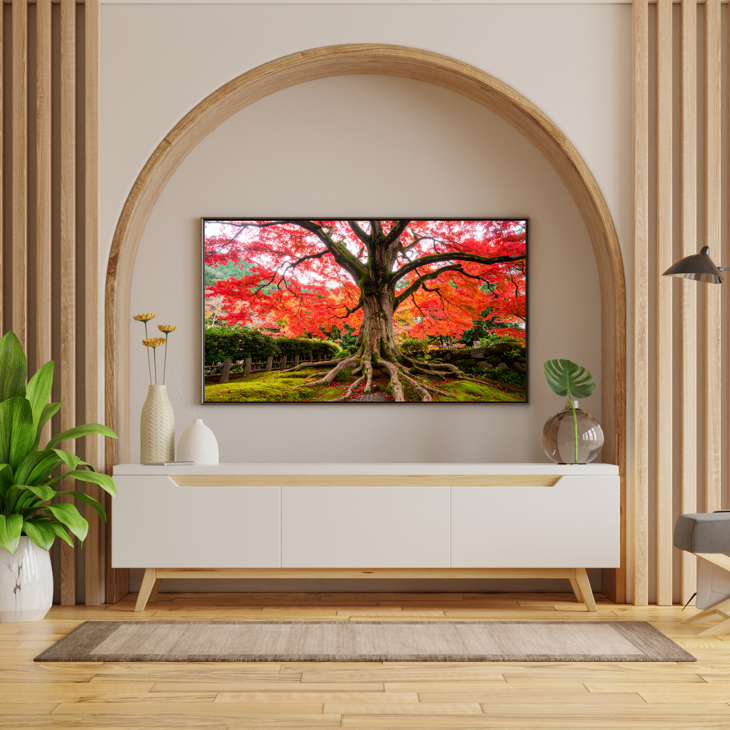 Maple Tree In Fall 3 - AI Digital Wall Art Download