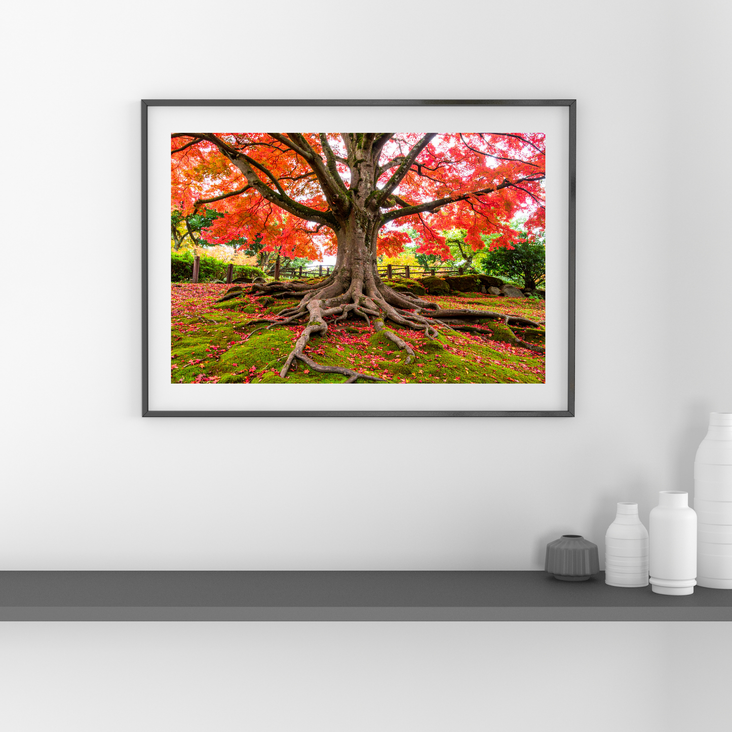 Maple Tree In Fall 4 - AI Digital Wall Art Download