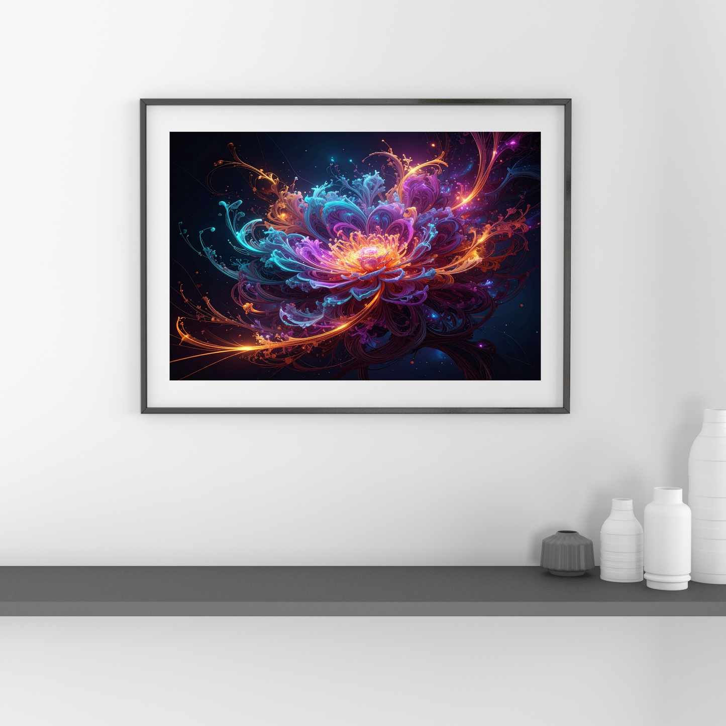 Dynamic Neuro-Inspired Composition 2 - AI Digital Wall Art Download