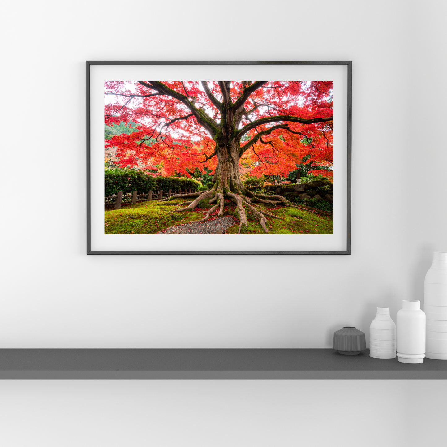 Maple Tree In Fall 3 - AI Digital Wall Art Download
