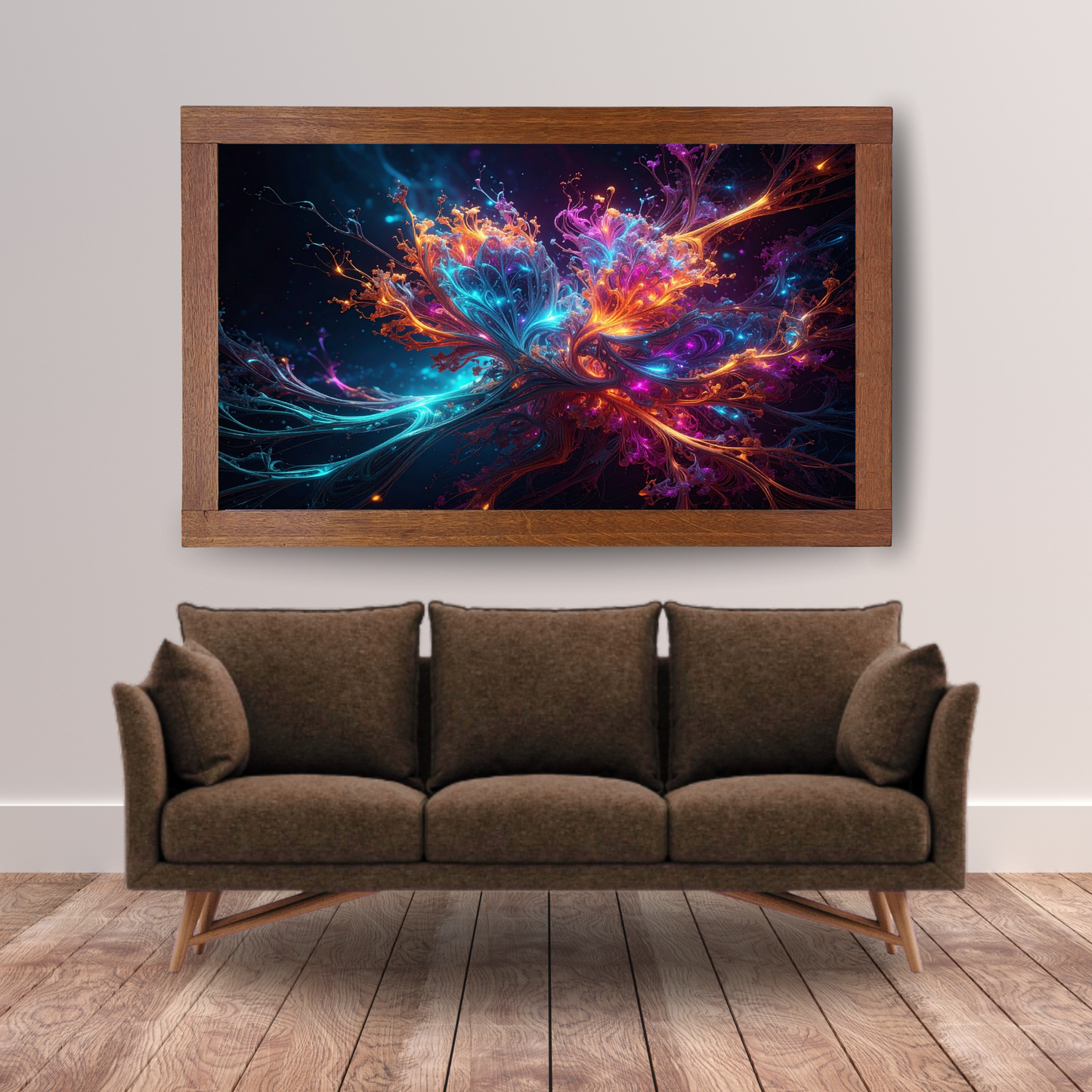 Dynamic Neuro-Inspired Composition 3 - AI Digital Wall Art Download