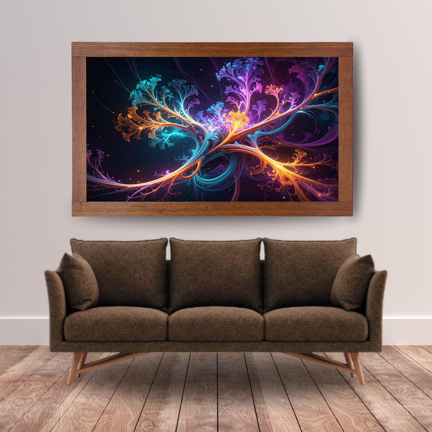 Dynamic Neuro-Inspired Composition 4 - AI Digital Wall Art Download