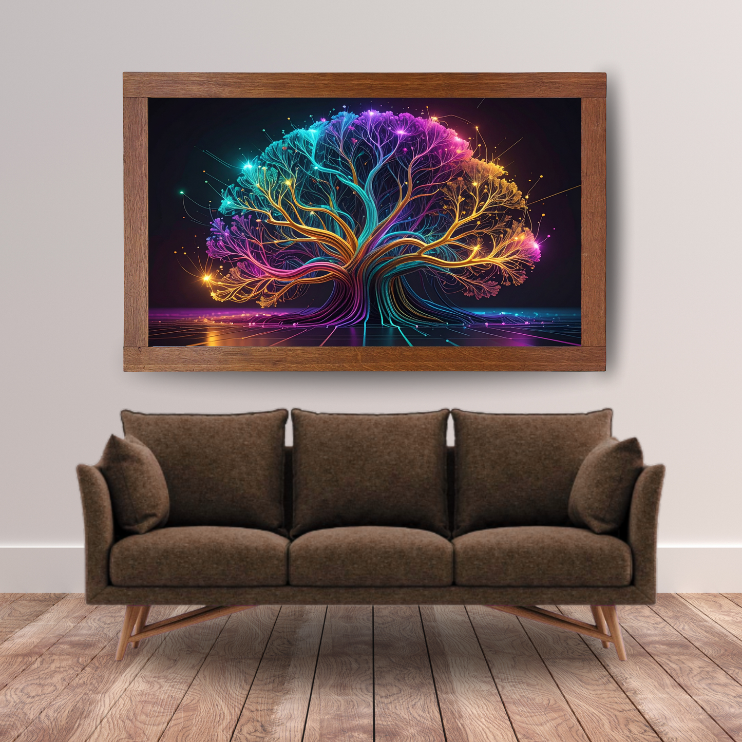 Dynamic Neuro-Inspired Tree 2 - AI Digital Wall Art Download