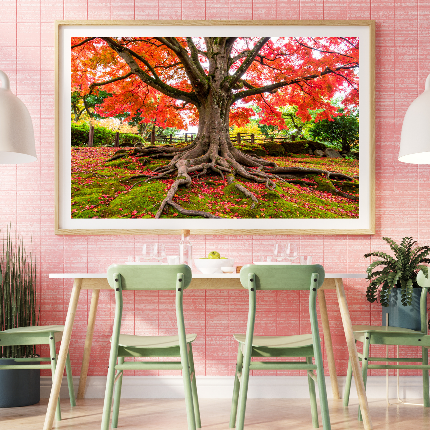 Maple Tree In Fall 4 - AI Digital Wall Art Download