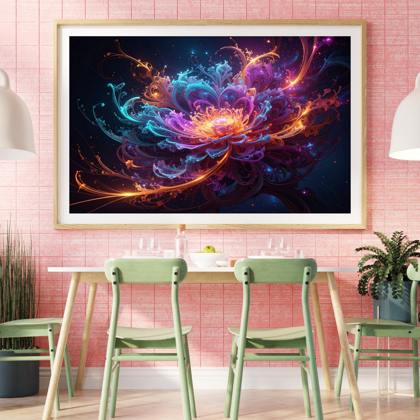 Dynamic Neuro-Inspired Composition 2 - AI Digital Wall Art Download