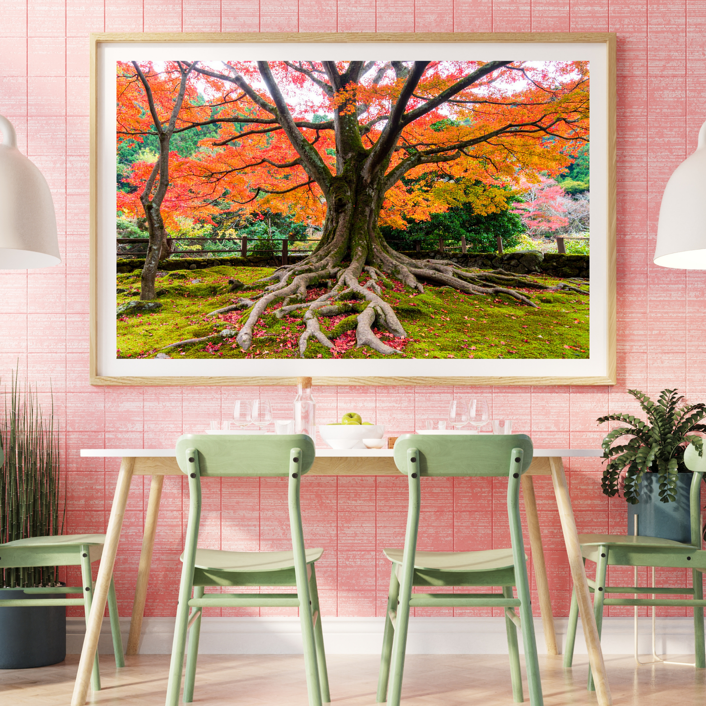 Maple Tree In Fall 2- AI Digital Wall Art Download