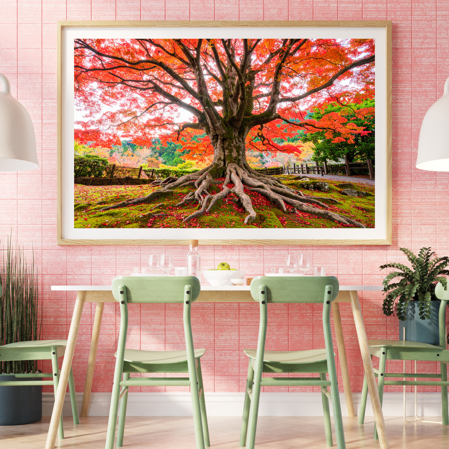 Maple Tree In Fall 1 - AI Digital Wall Art Download