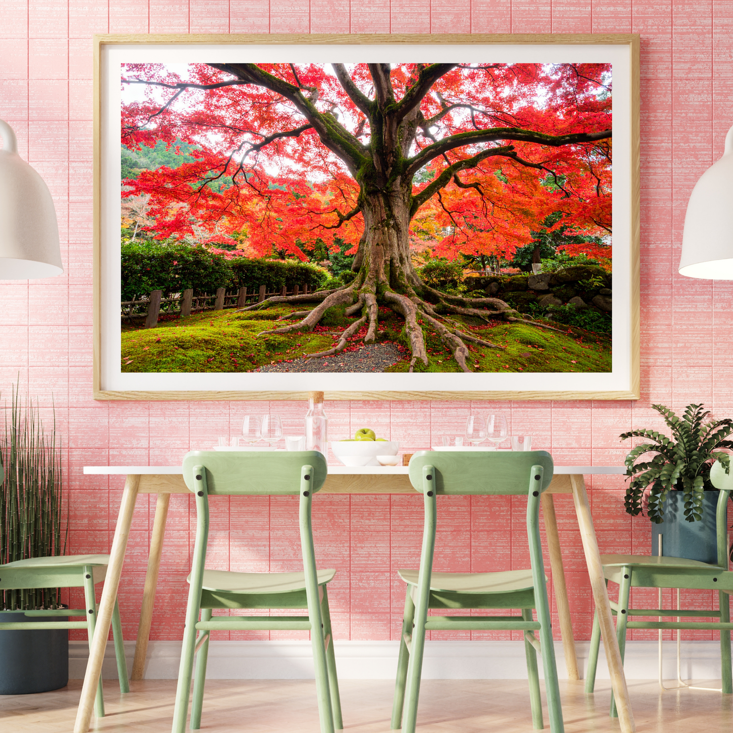 Maple Tree In Fall 3 - AI Digital Wall Art Download