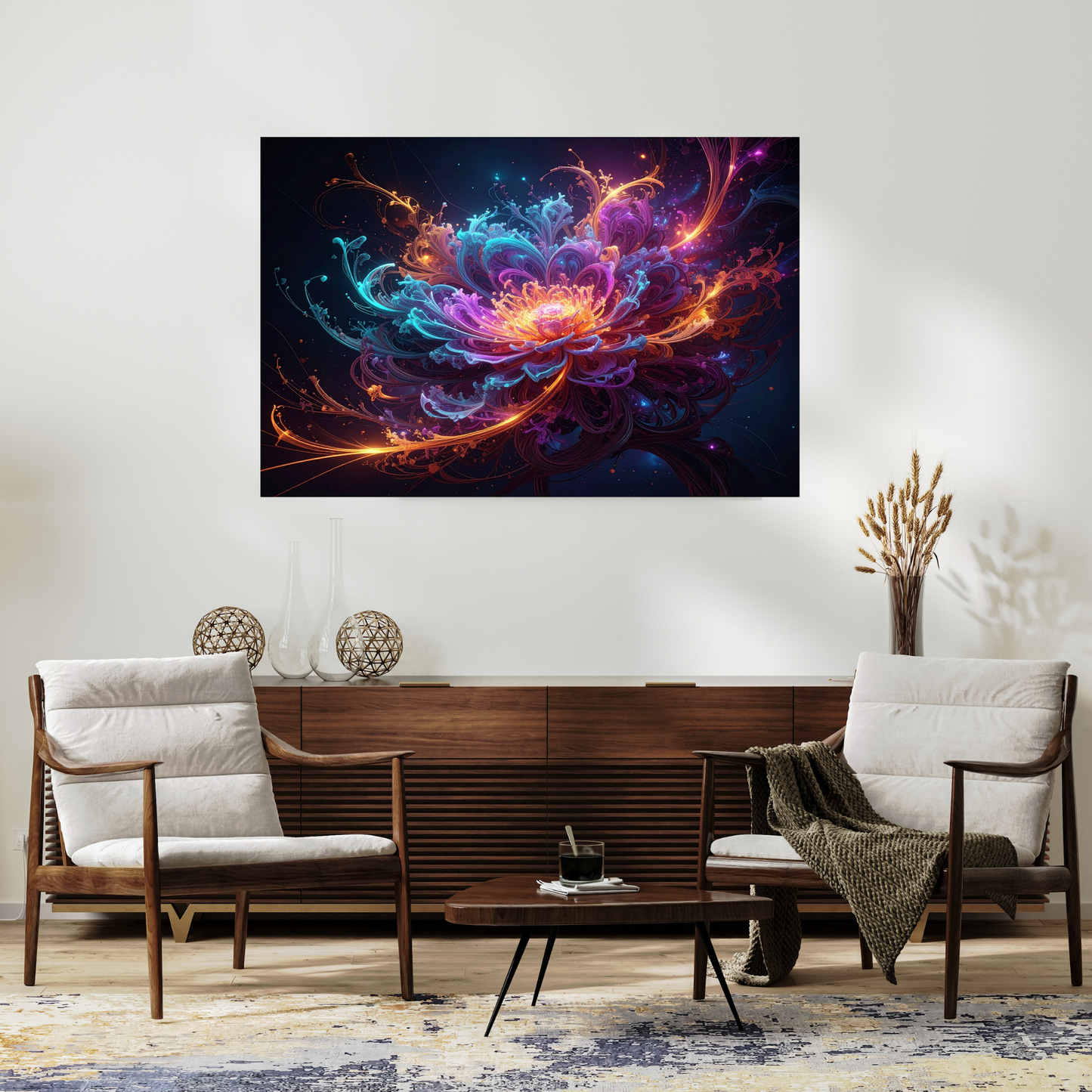 Dynamic Neuro-Inspired Composition 2 - AI Digital Wall Art Download