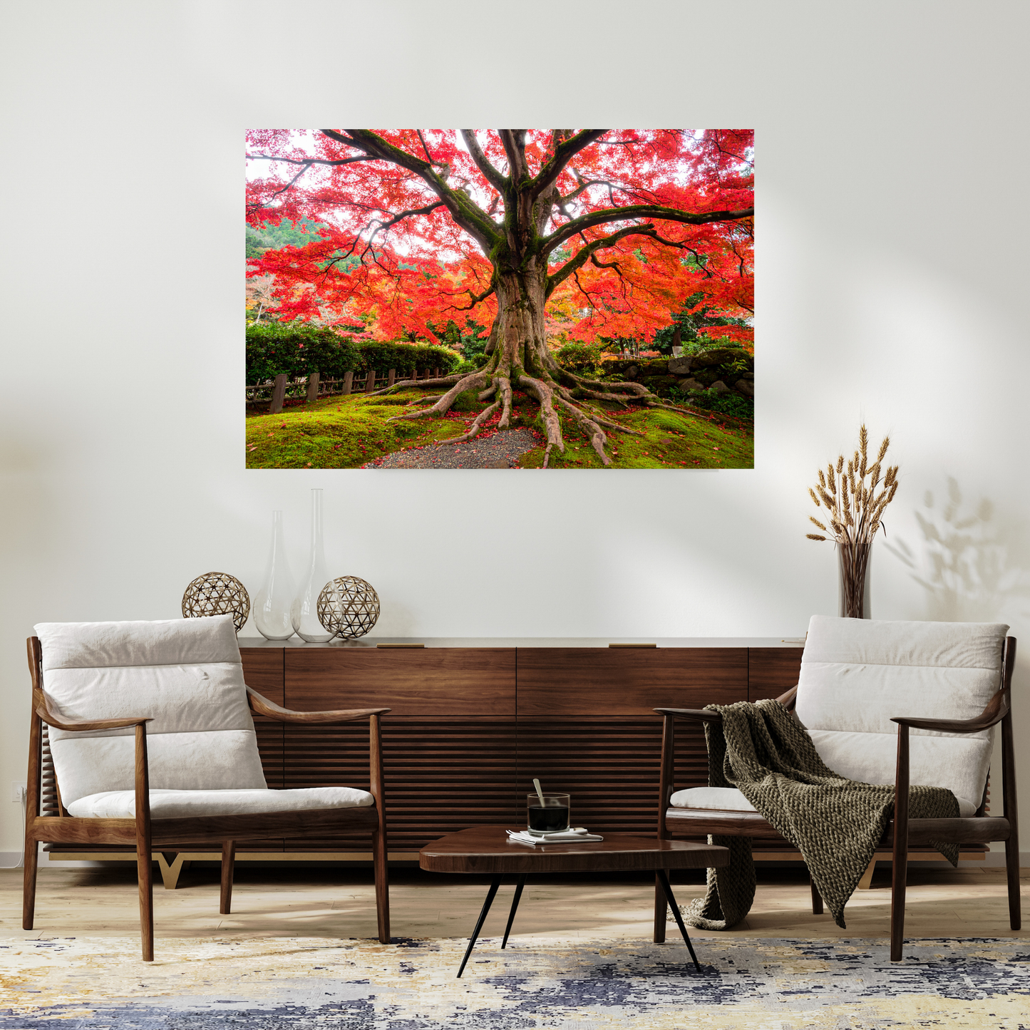 Maple Tree In Fall 3 - AI Digital Wall Art Download