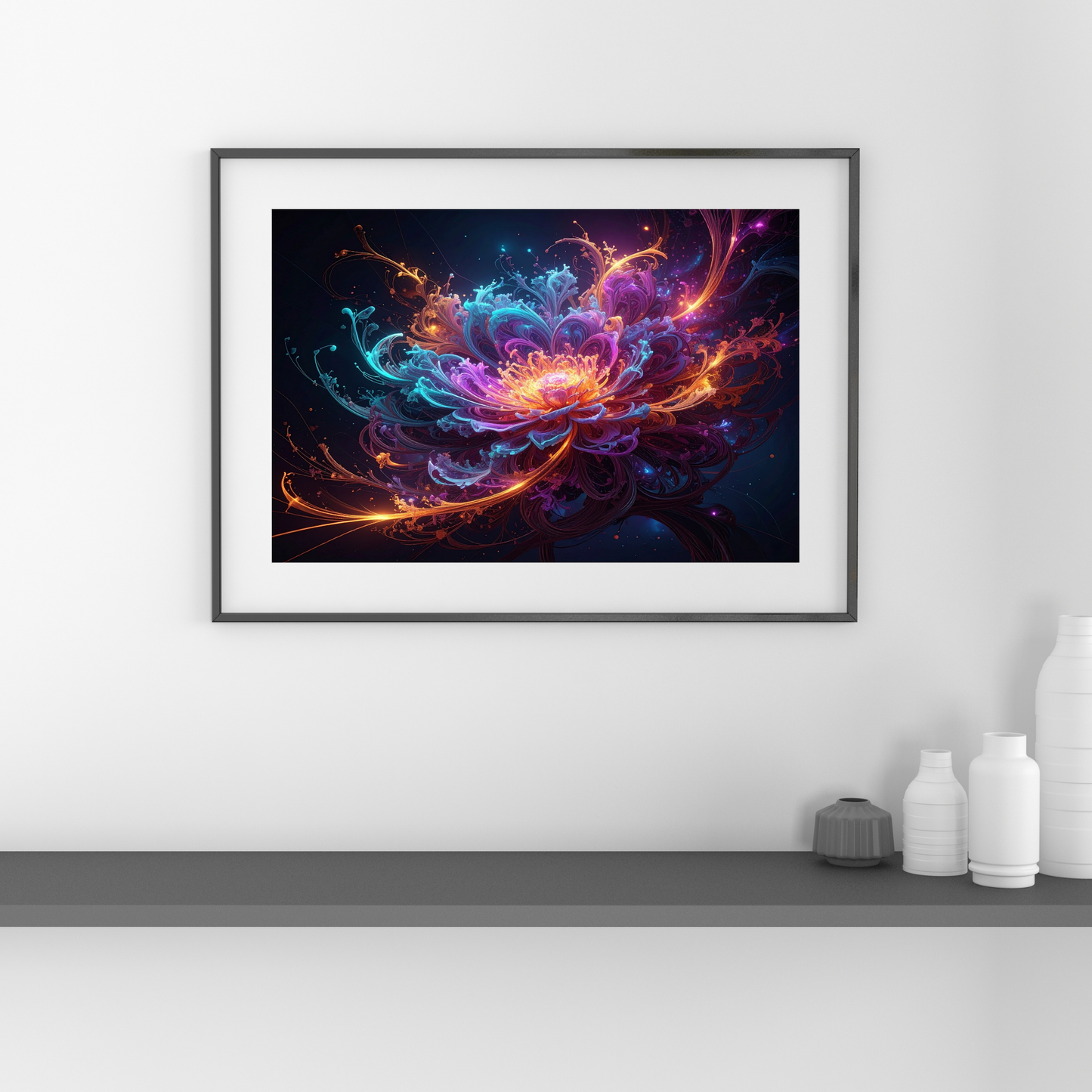 Dynamic Neuro-Inspired Composition 2 - AI Digital Wall Art Download