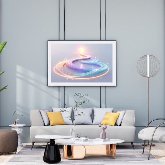 Neural Pathways Circle 3 - AI Digital Wall Art Download