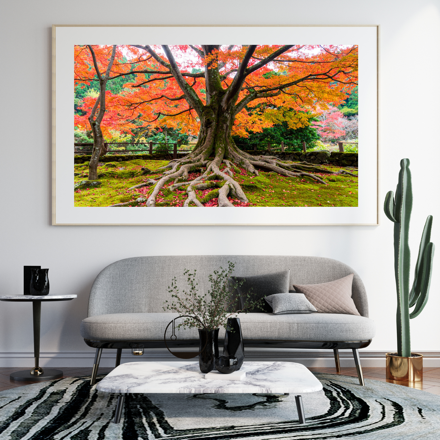 Maple Tree In Fall 2- AI Digital Wall Art Download