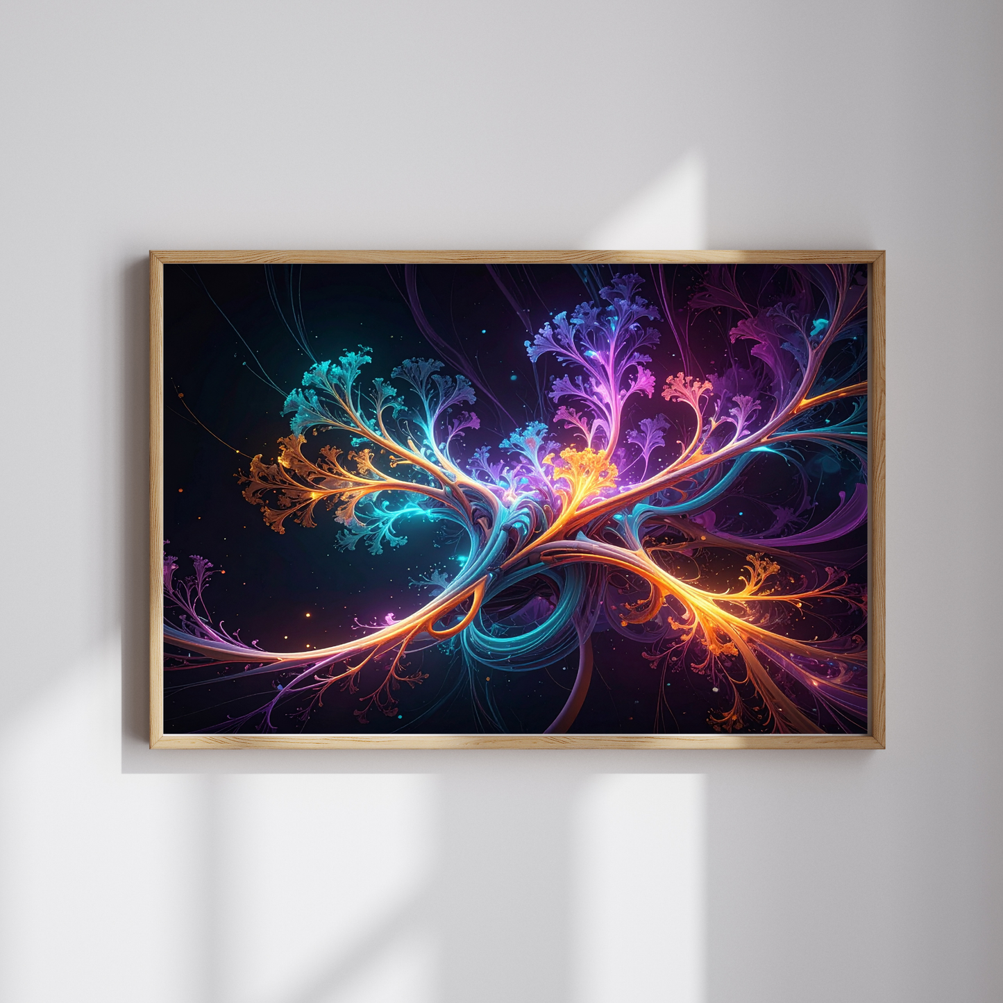 Dynamic Neuro-Inspired Composition 4 - AI Digital Wall Art Download