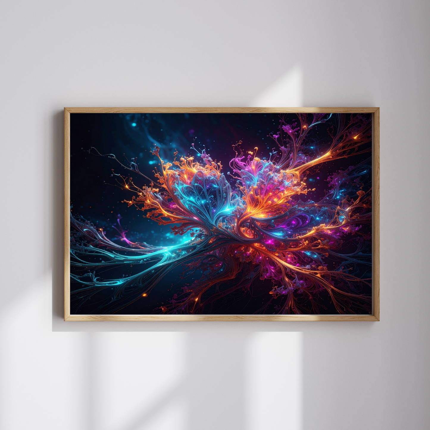 Dynamic Neuro-Inspired Composition 3 - AI Digital Wall Art Download