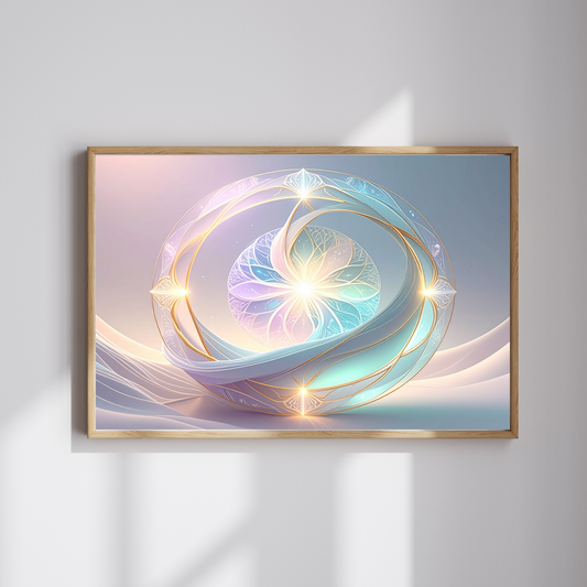 Neural Pathways Circle 4 - AI Digital Wall Art Download