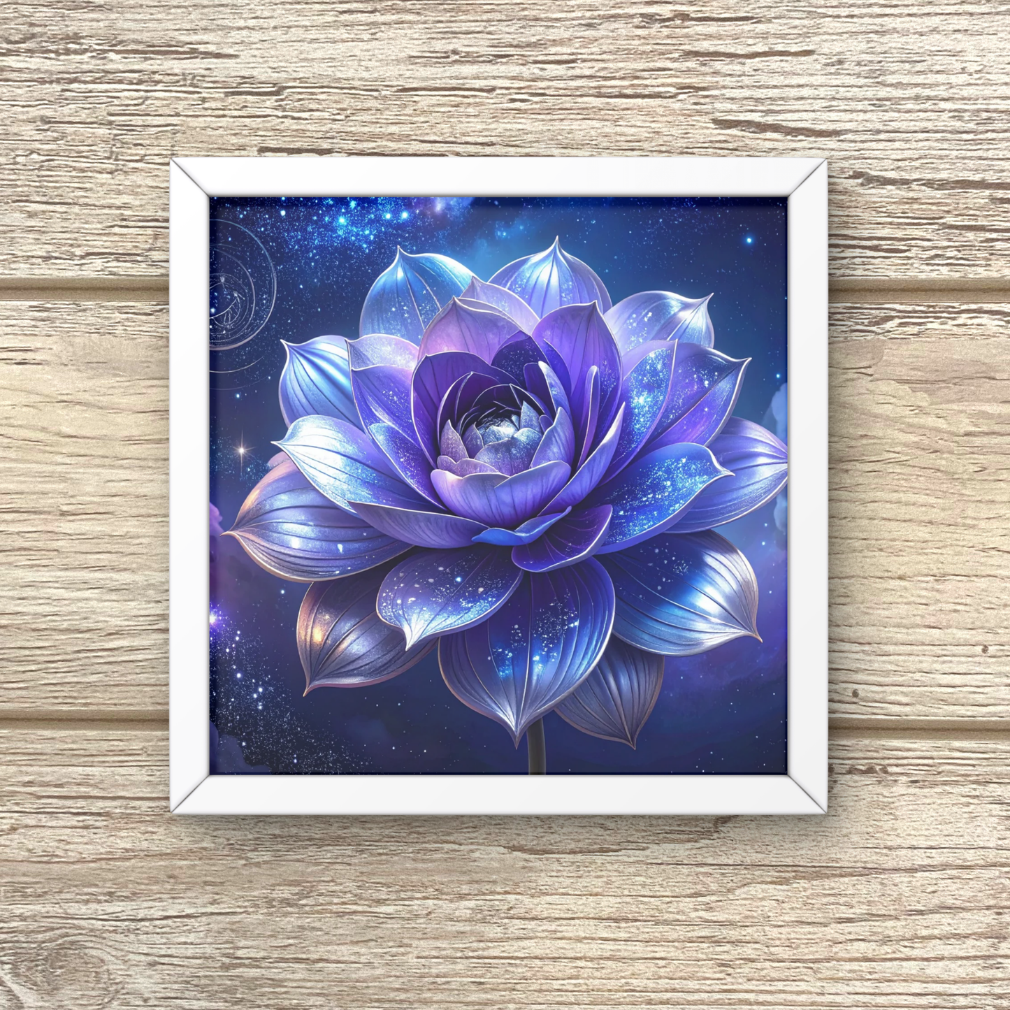 Botanical Bouquet Nebula Clouds 2 - AI Digital Wall Art Download