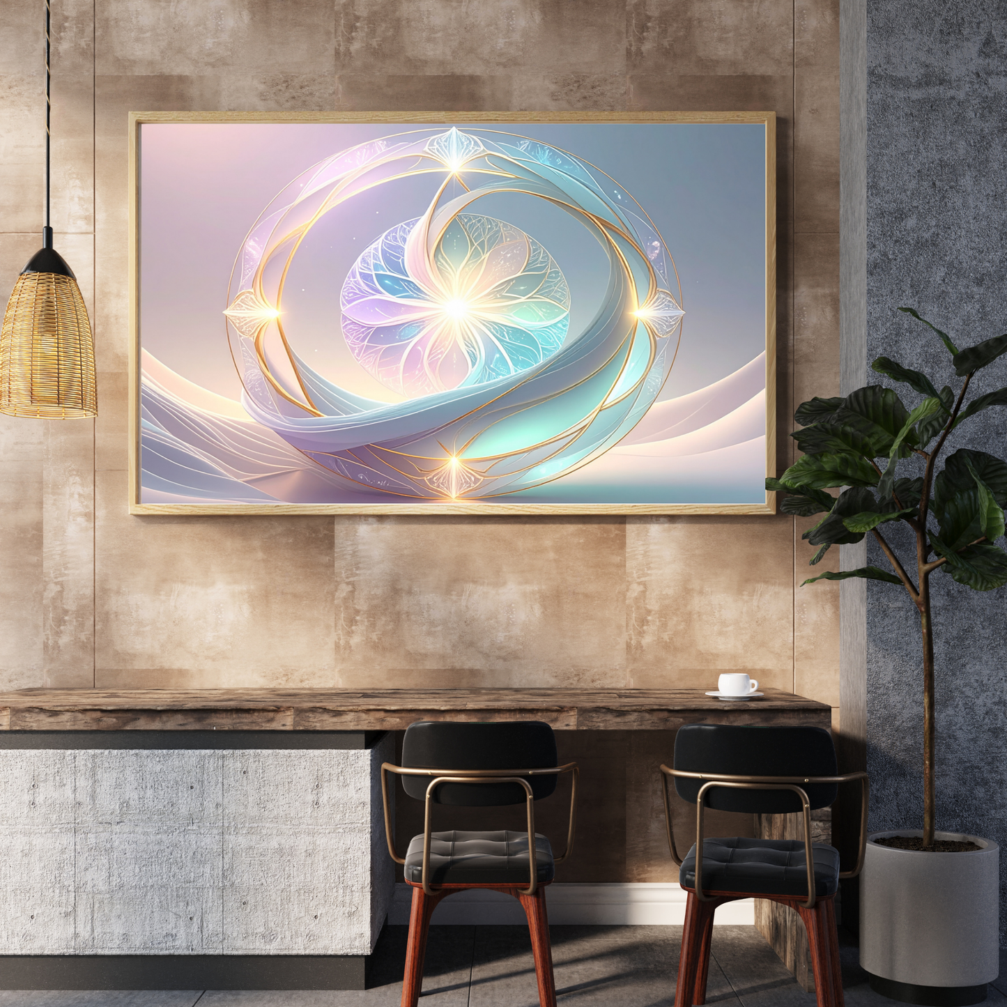 Neural Pathways Circle 4 - AI Digital Wall Art Download