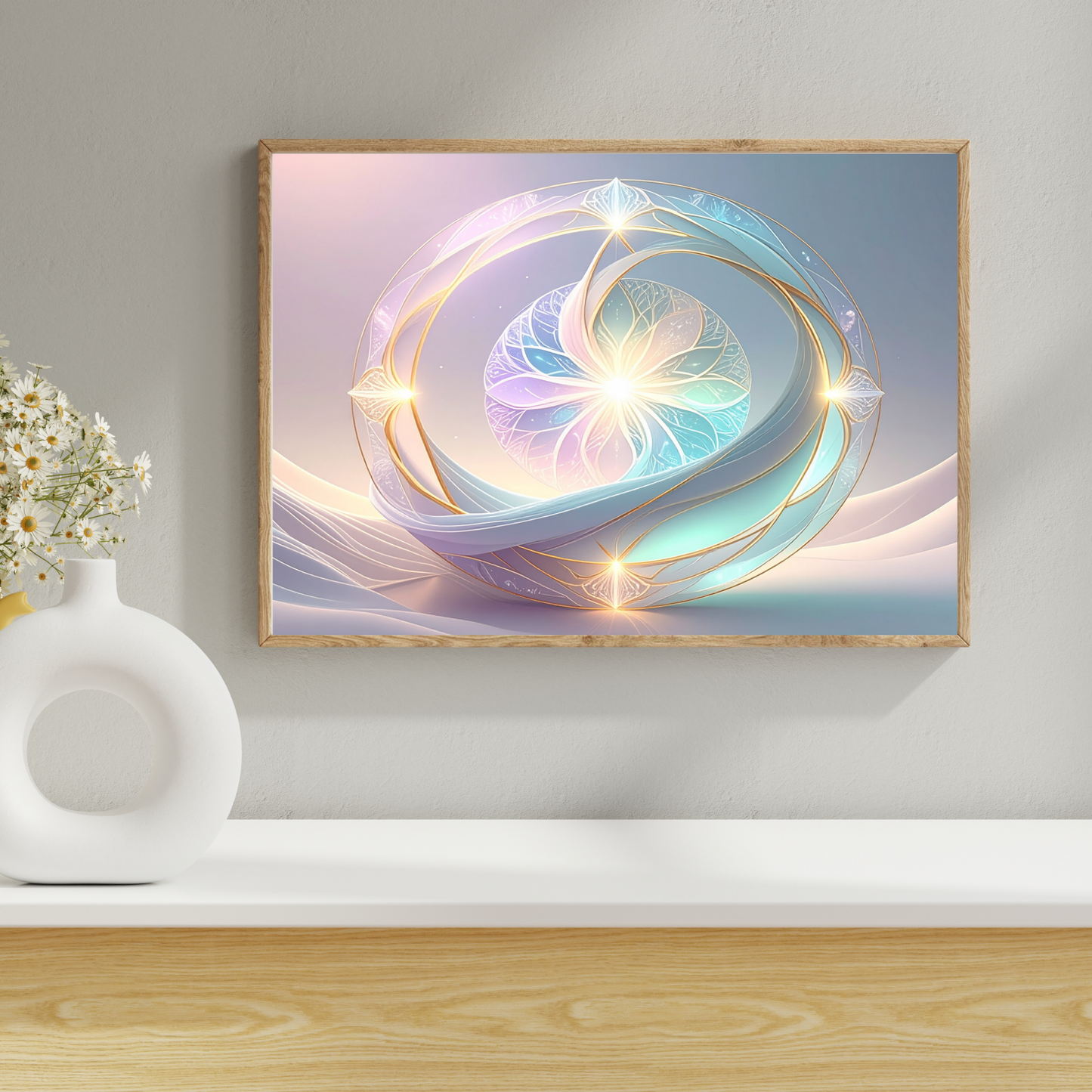Neural Pathways Circle 4 - AI Digital Wall Art Download
