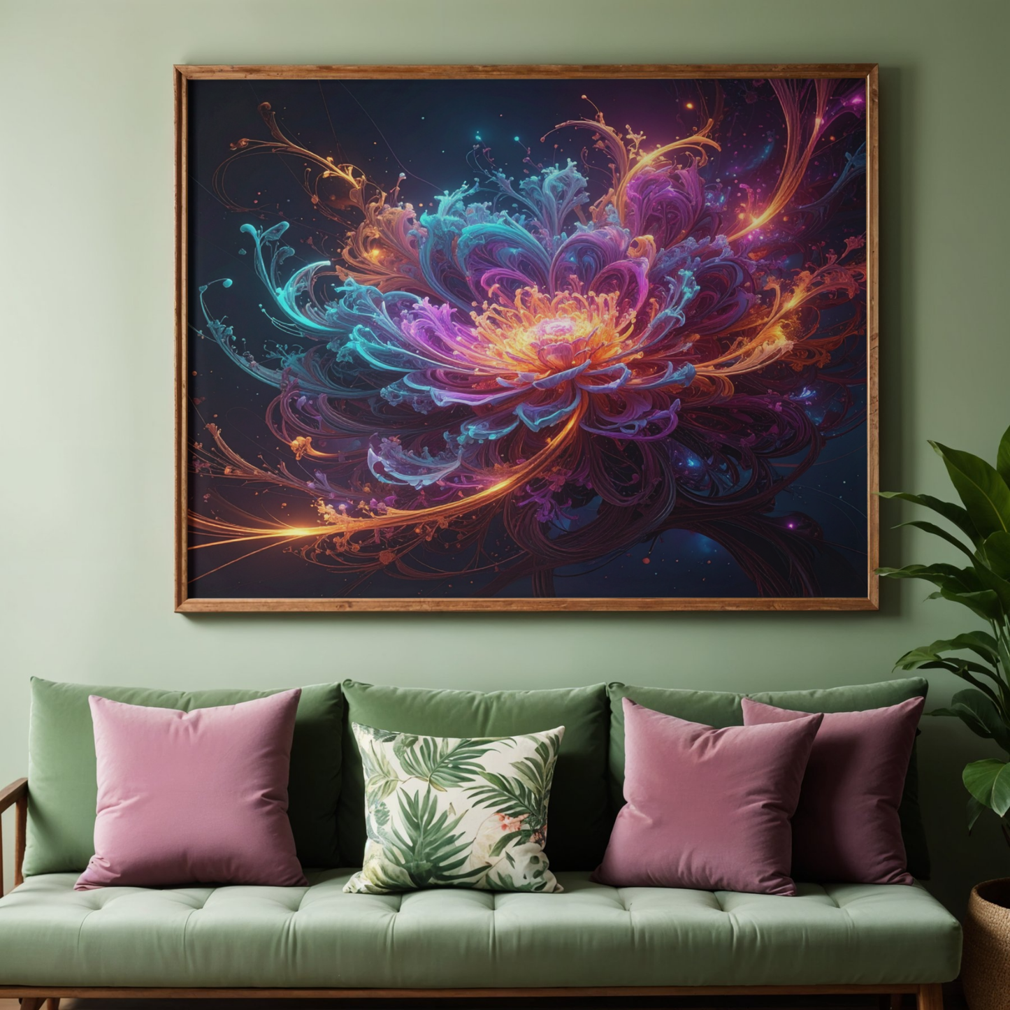 Dynamic Neuro-Inspired Composition 2 - AI Digital Wall Art Download