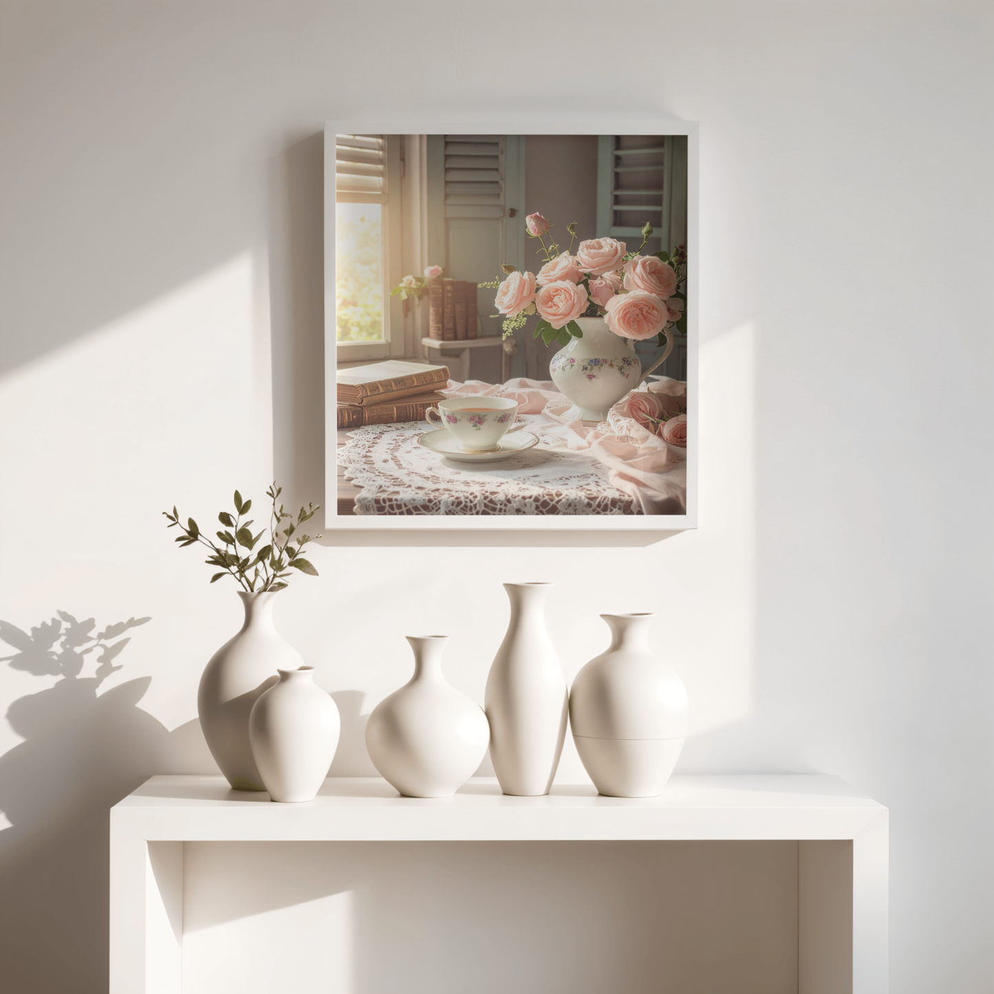 Dreamy French Chateau Kitchen 3 - AI Digital Wall Art Download