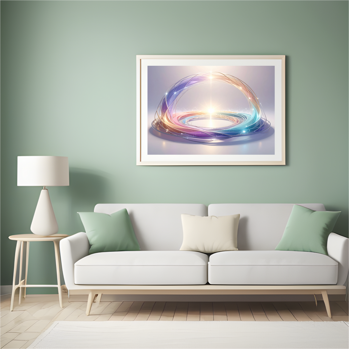 Neural Pathways Circle 1 - AI Digital Wall Art Download