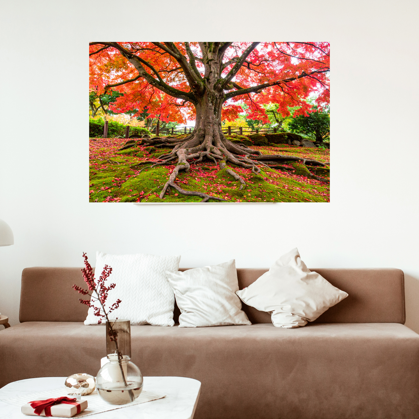 Maple Tree In Fall 4 - AI Digital Wall Art Download
