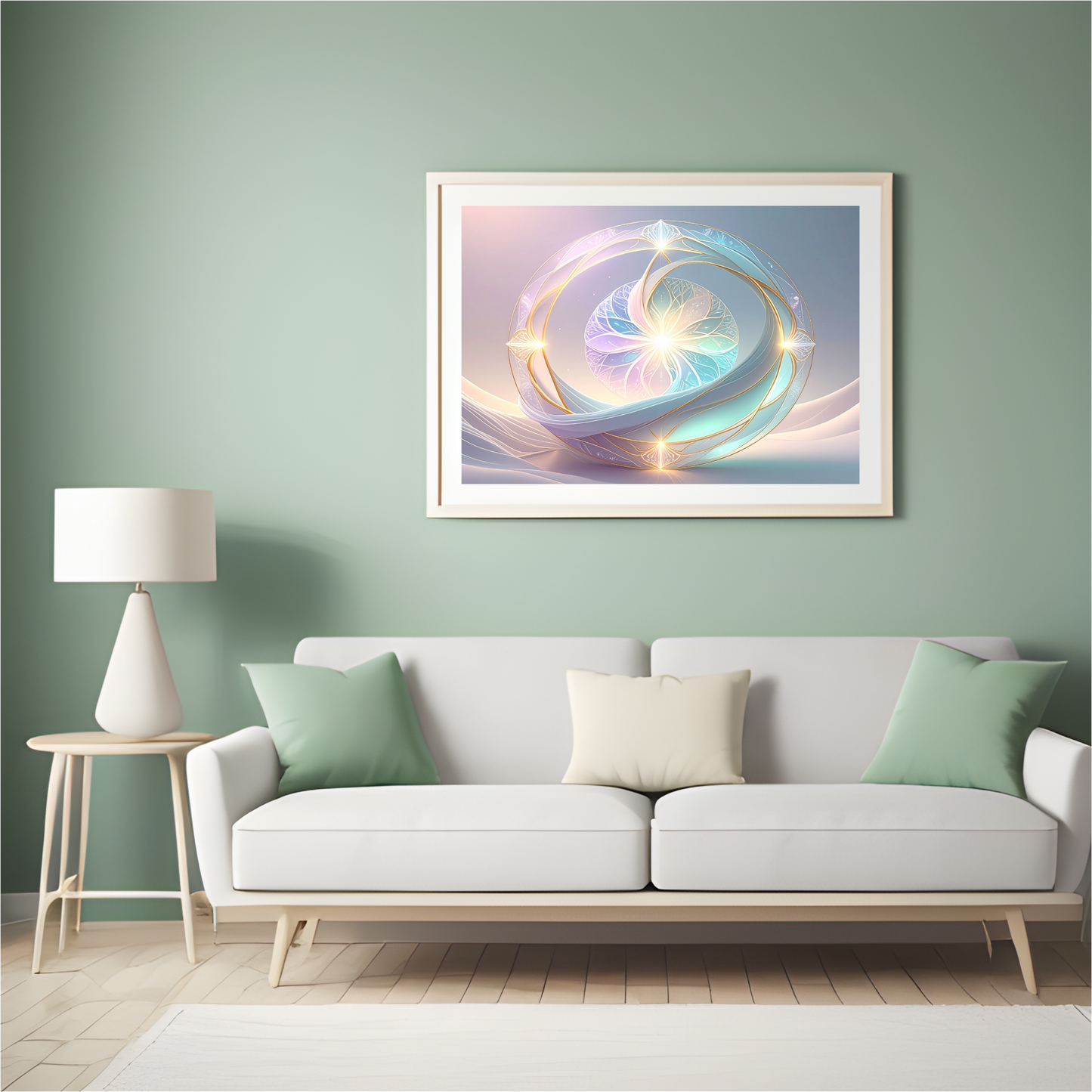 Neural Pathways Circle 4 - AI Digital Wall Art Download