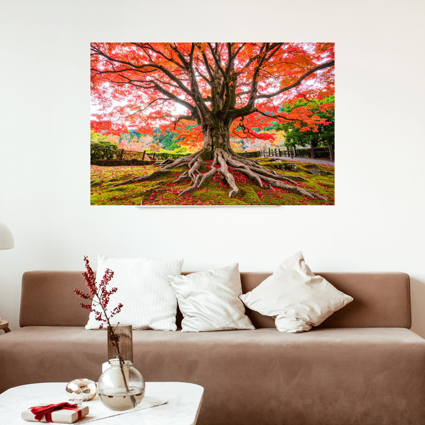 Maple Tree In Fall 1 - AI Digital Wall Art Download