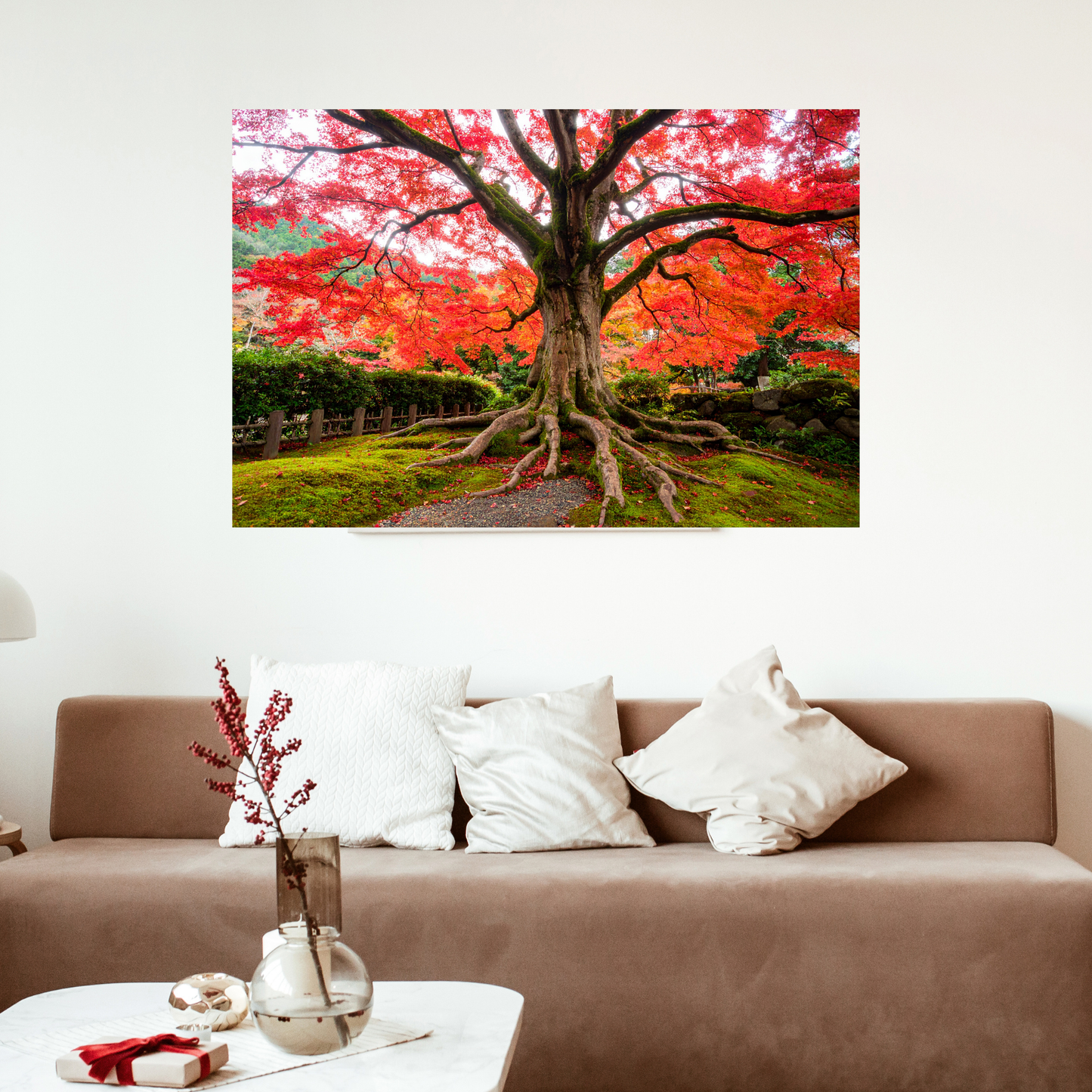 Maple Tree In Fall 3 - AI Digital Wall Art Download