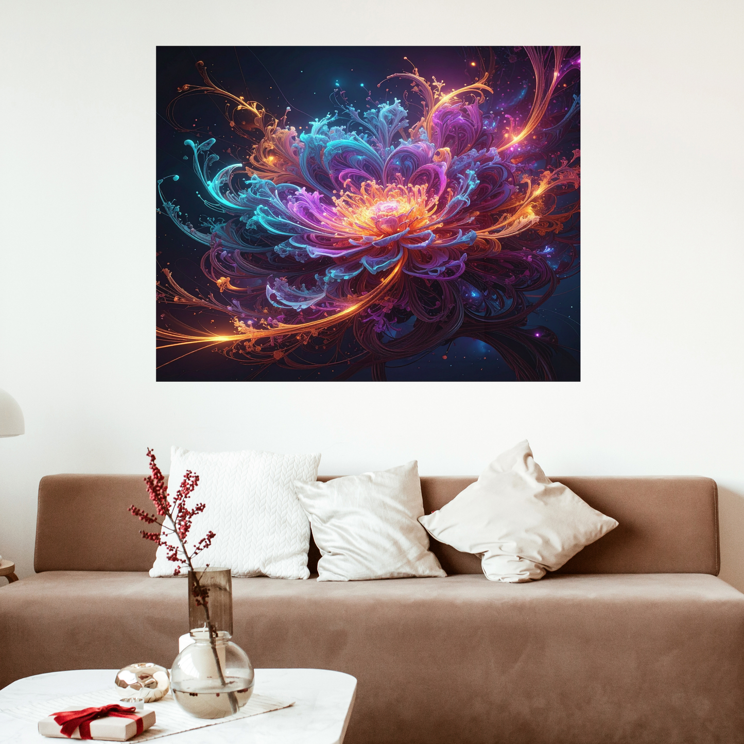 Dynamic Neuro-Inspired Composition 2 - AI Digital Wall Art Download