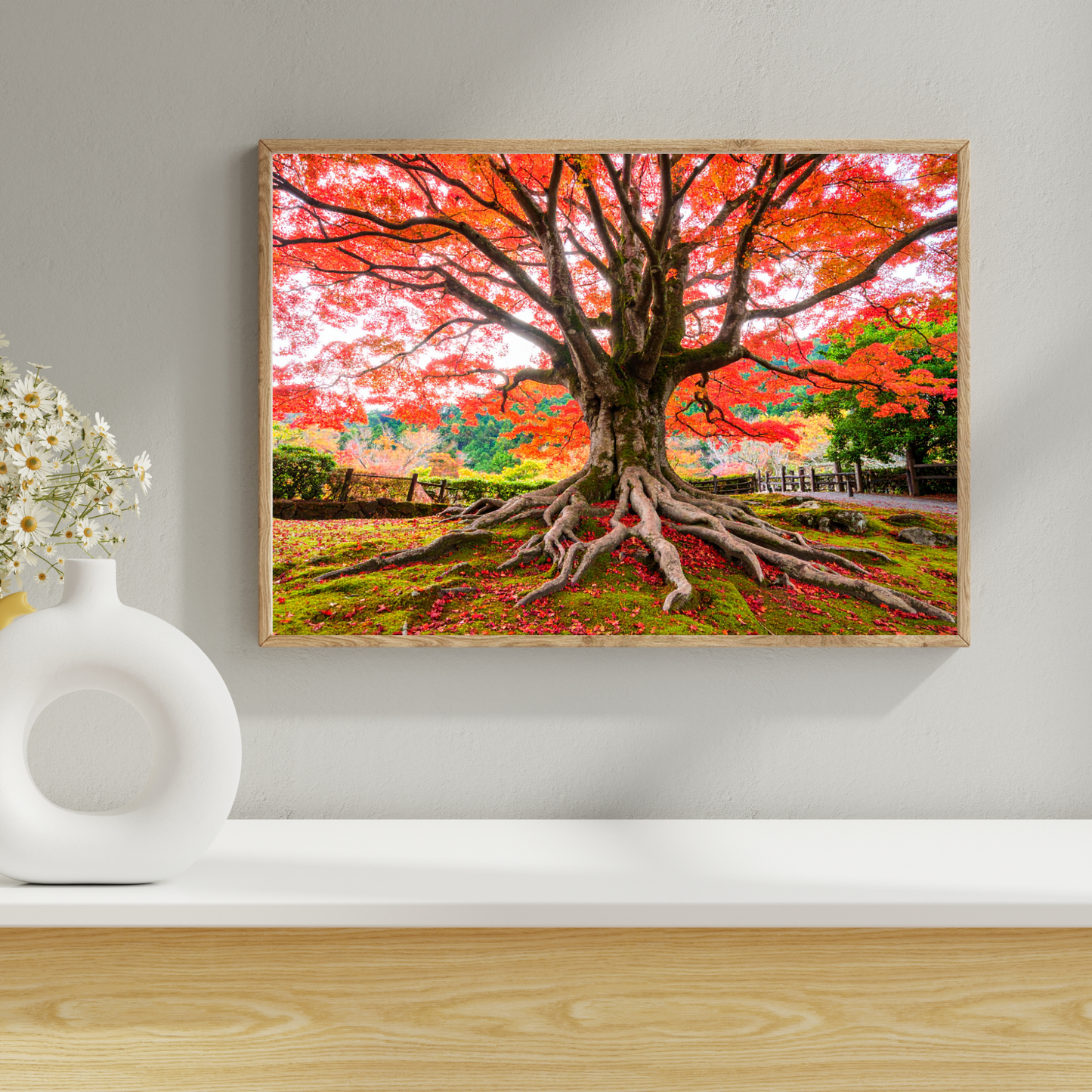 Maple Tree In Fall 1 - AI Digital Wall Art Download