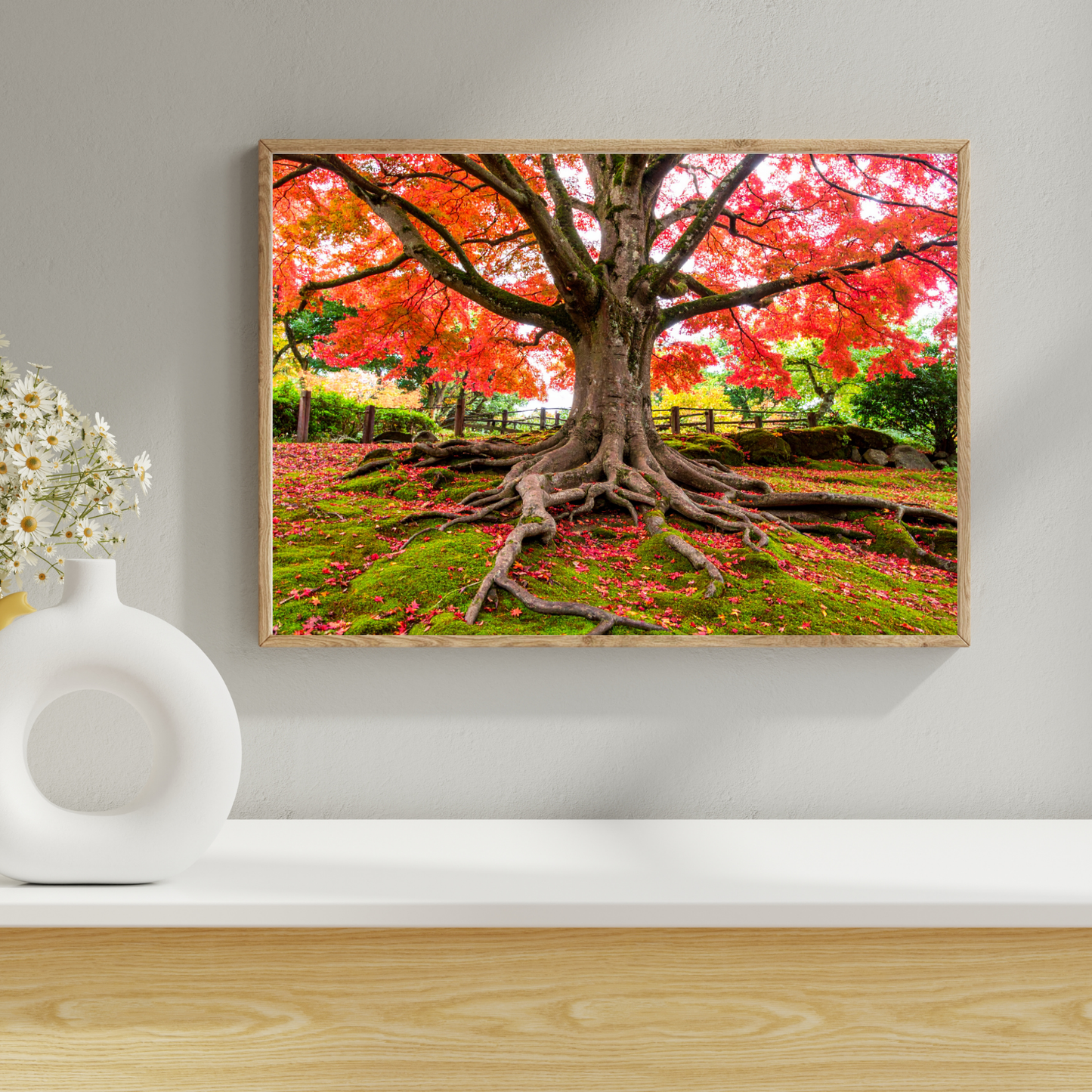 Maple Tree In Fall 4 - AI Digital Wall Art Download