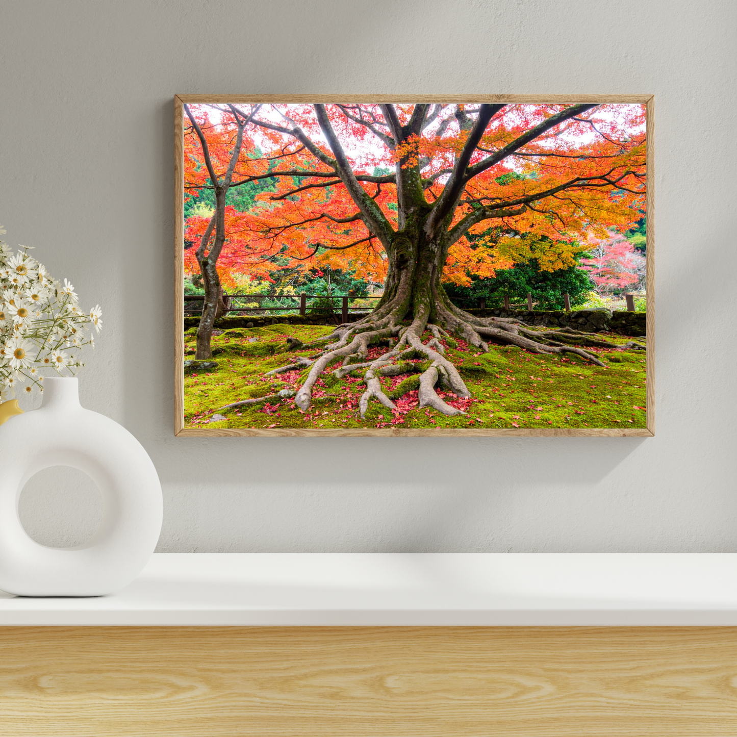 Maple Tree In Fall 2- AI Digital Wall Art Download