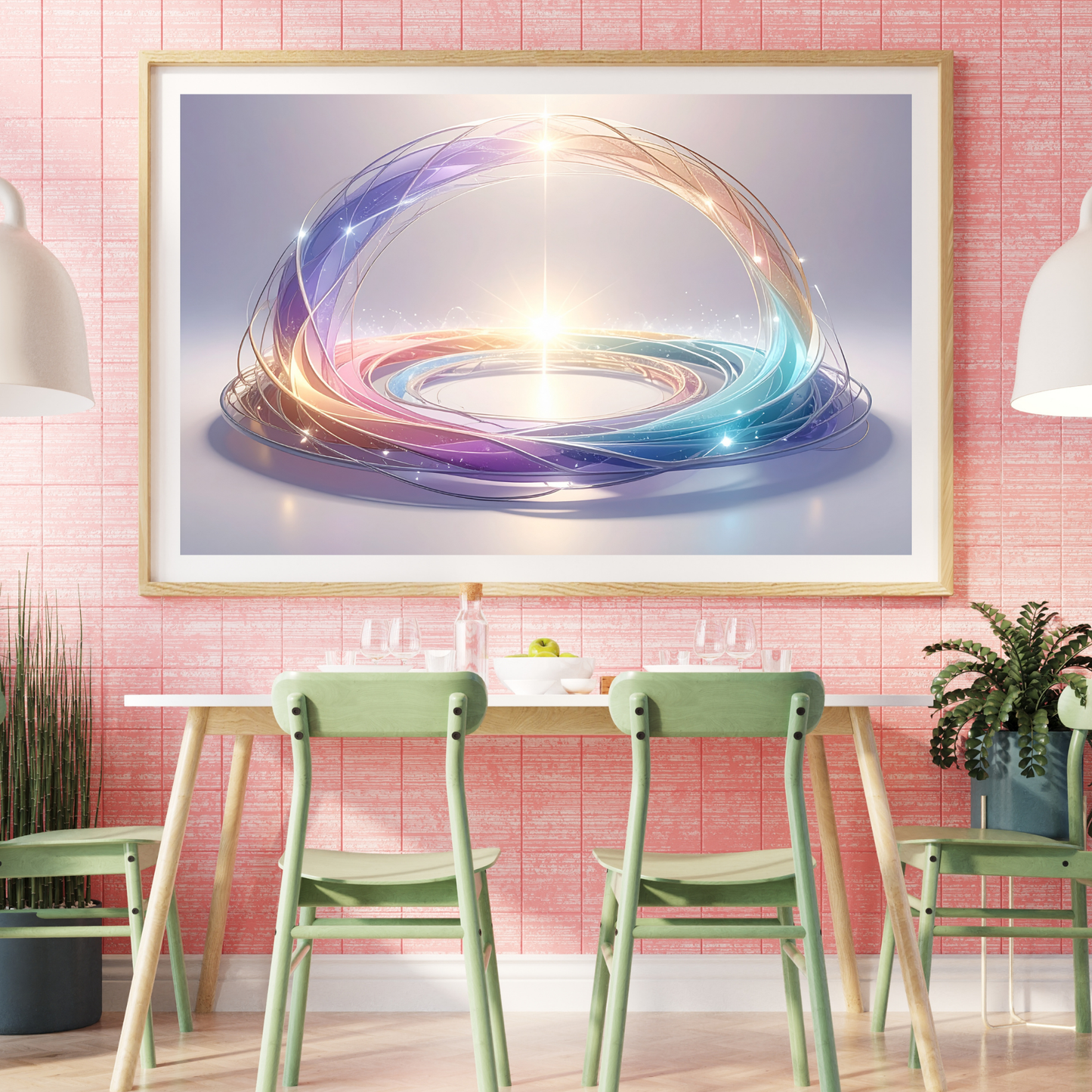 Neural Pathways Circle 1 - AI Digital Wall Art Download
