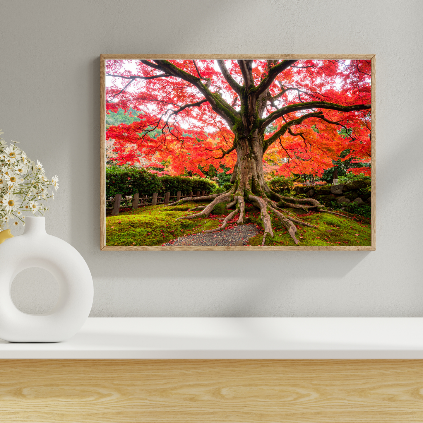Maple Tree In Fall 3 - AI Digital Wall Art Download