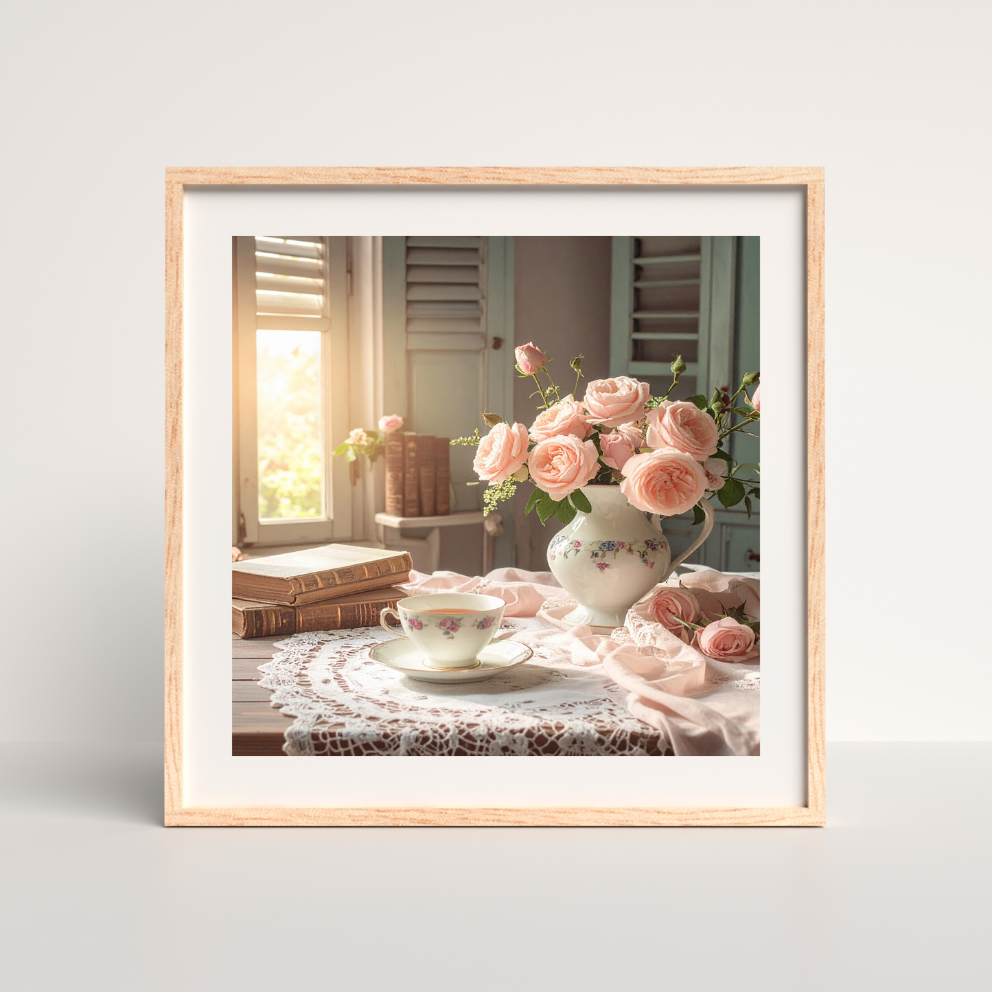 Dreamy French Chateau Kitchen 3 - AI Digital Wall Art Download