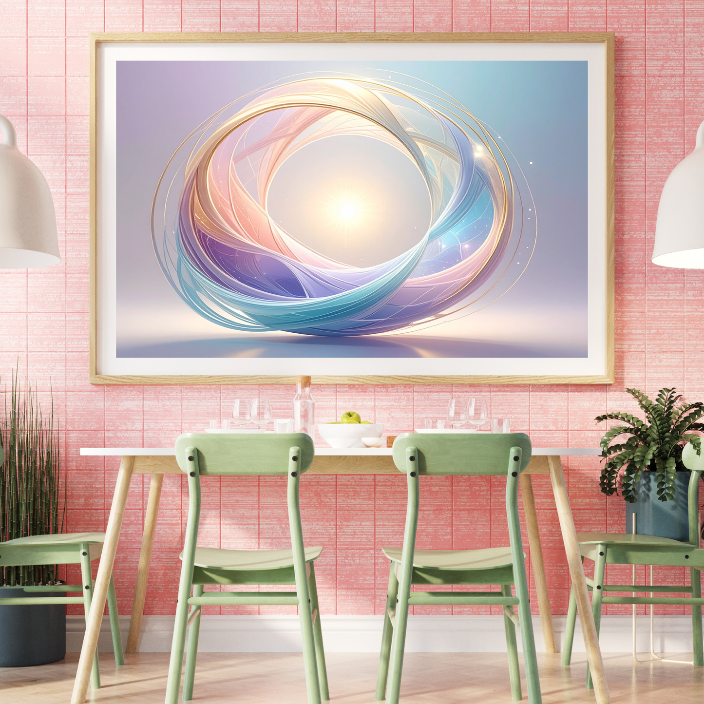 Neural Pathways Circle 2- AI Digital Wall Art Download