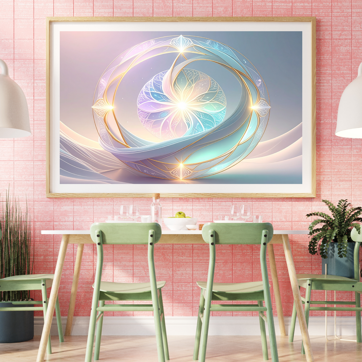 Neural Pathways Circle 4 - AI Digital Wall Art Download