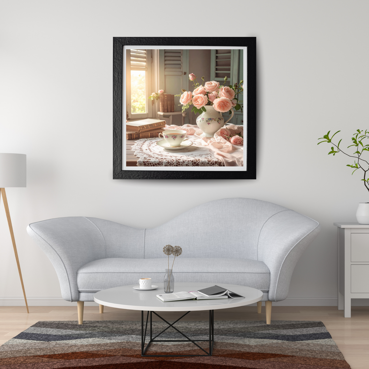 Dreamy French Chateau Kitchen 3 - AI Digital Wall Art Download